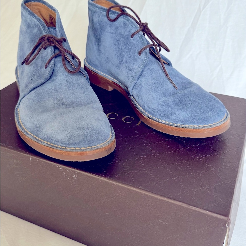 Gucci men’s suede boots